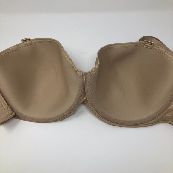 NWT Cacique Lightly Lined Multi-Way Strapless Bra Size 42F Nude - Picture 4 of 8